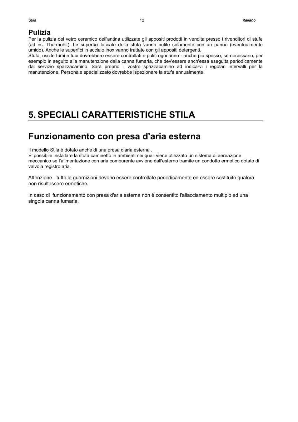 Pulizia | Austroflamm Stila User Manual | Page 14 / 20