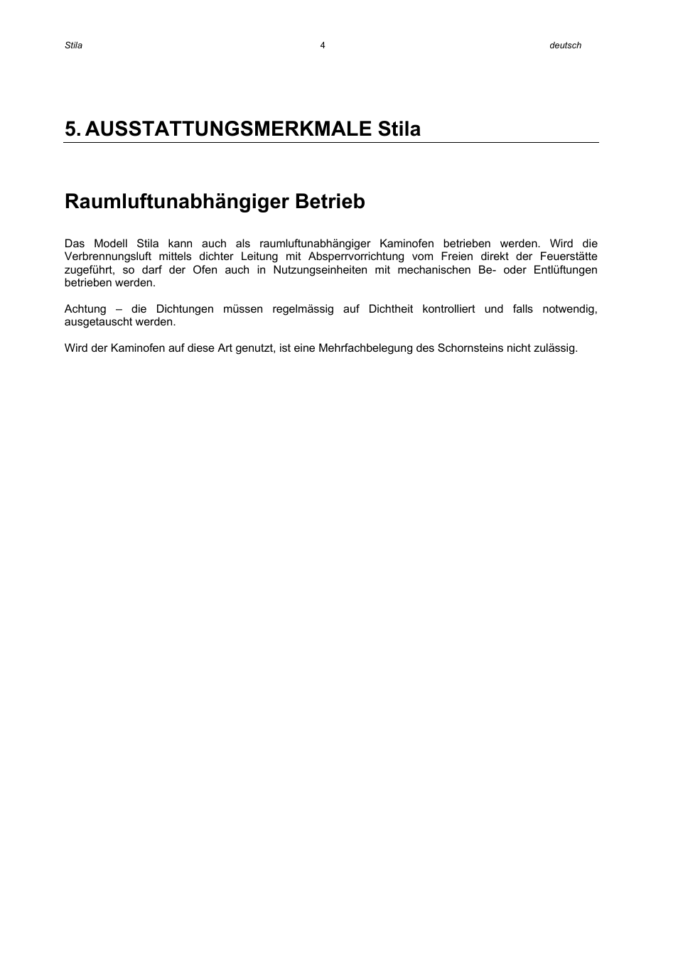 Austroflamm Stila User Manual | Page 6 / 20