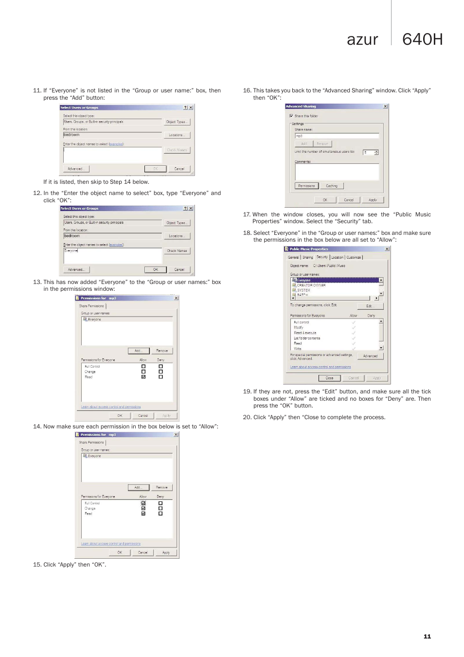 640h azur | Cambridge Audio Azur 640H User Manual | Page 11 / 18