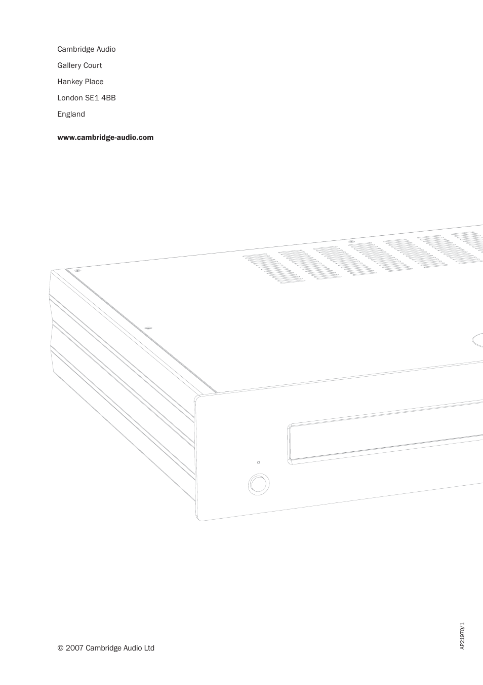 Cambridge Audio Azur 640H User Manual | Page 18 / 18