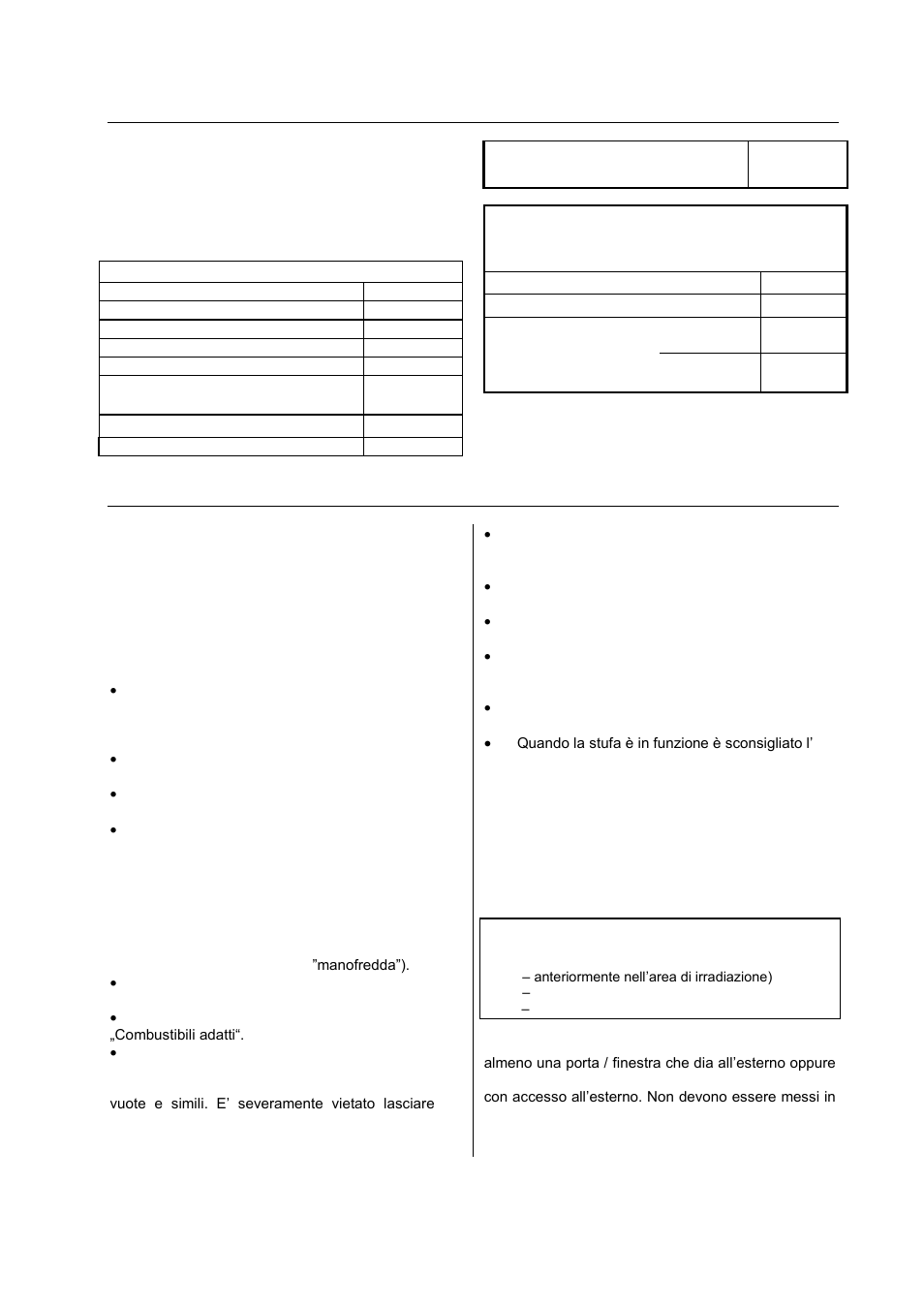 Dati tecnici, Informazioni importanti, Installazione della stufa | Distanze di sicurezza | Austroflamm Tria User Manual | Page 9 / 16