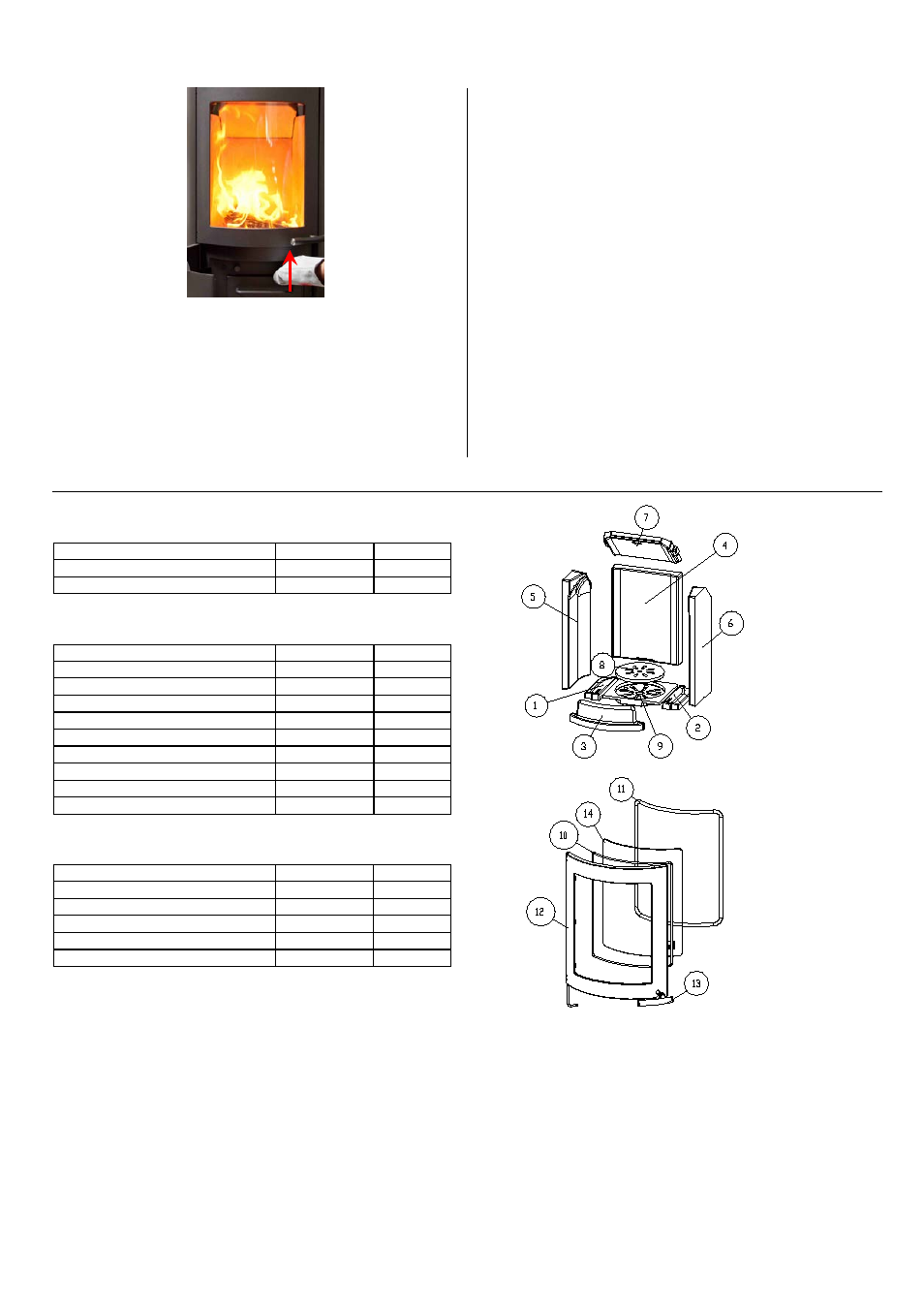 Chauffer à la mi-saison, Principales pièces détachées, Joints | Céramique réfractaire, Autres, Accessoires, Entretien, Information en cas d’incendie dans le conduit, Important | Austroflamm Uno Xtra User Manual | Page 17 / 20