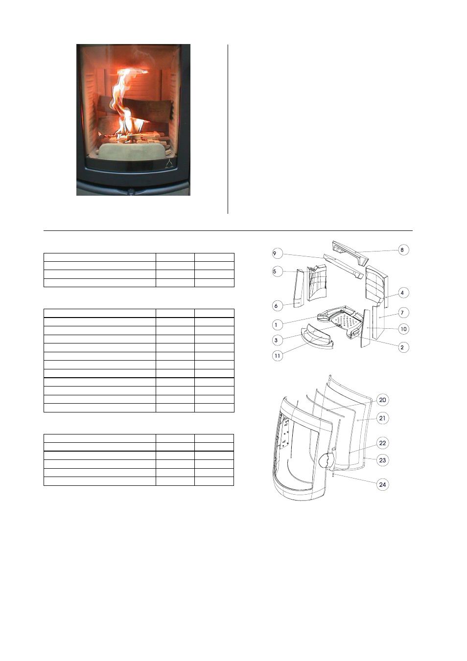 The most important spares—overview, Gaskets, Keramott | Other parts, Accessories, Maintenance, Important | Austroflamm Vogue User Manual | Page 8 / 16
