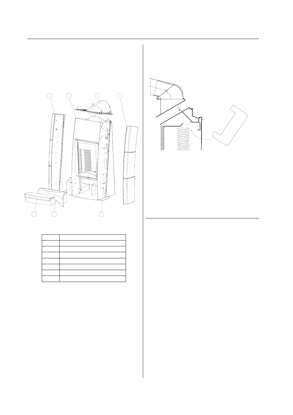 Assembly- / dismantling instructions, Irony s back accessories, Transport safety screws | Cladding, Upper baffle plate, Baking compartment | Austroflamm Irony S User Manual | Page 10 / 20