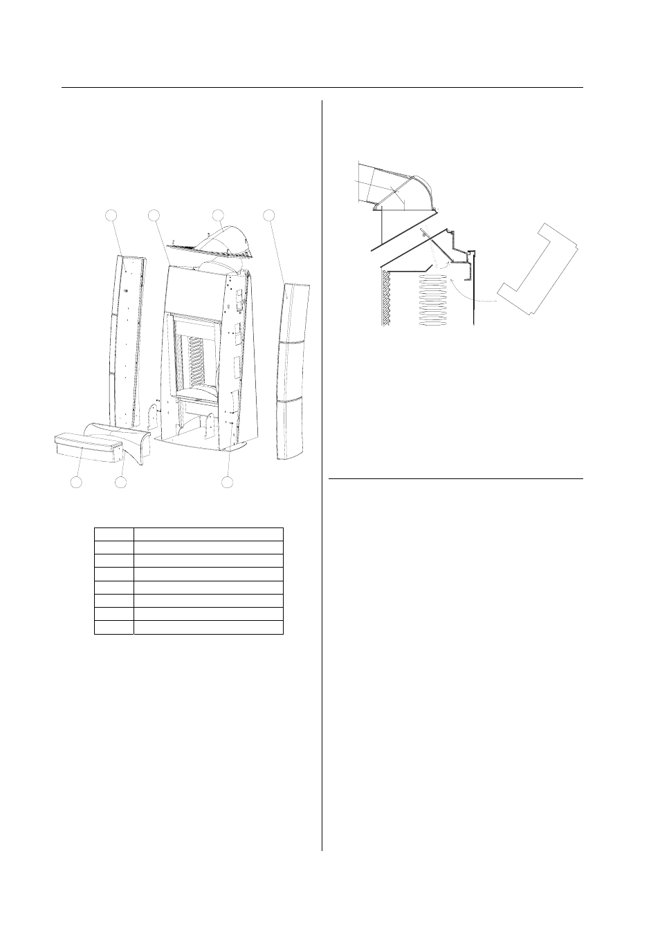 Montage- / demontageanleitung, Ausstattungsmerk- male irony s back, Transportsicherung | Verkleidung, Obere zugumlenkplatte, Backfach | Austroflamm Irony S User Manual | Page 6 / 20