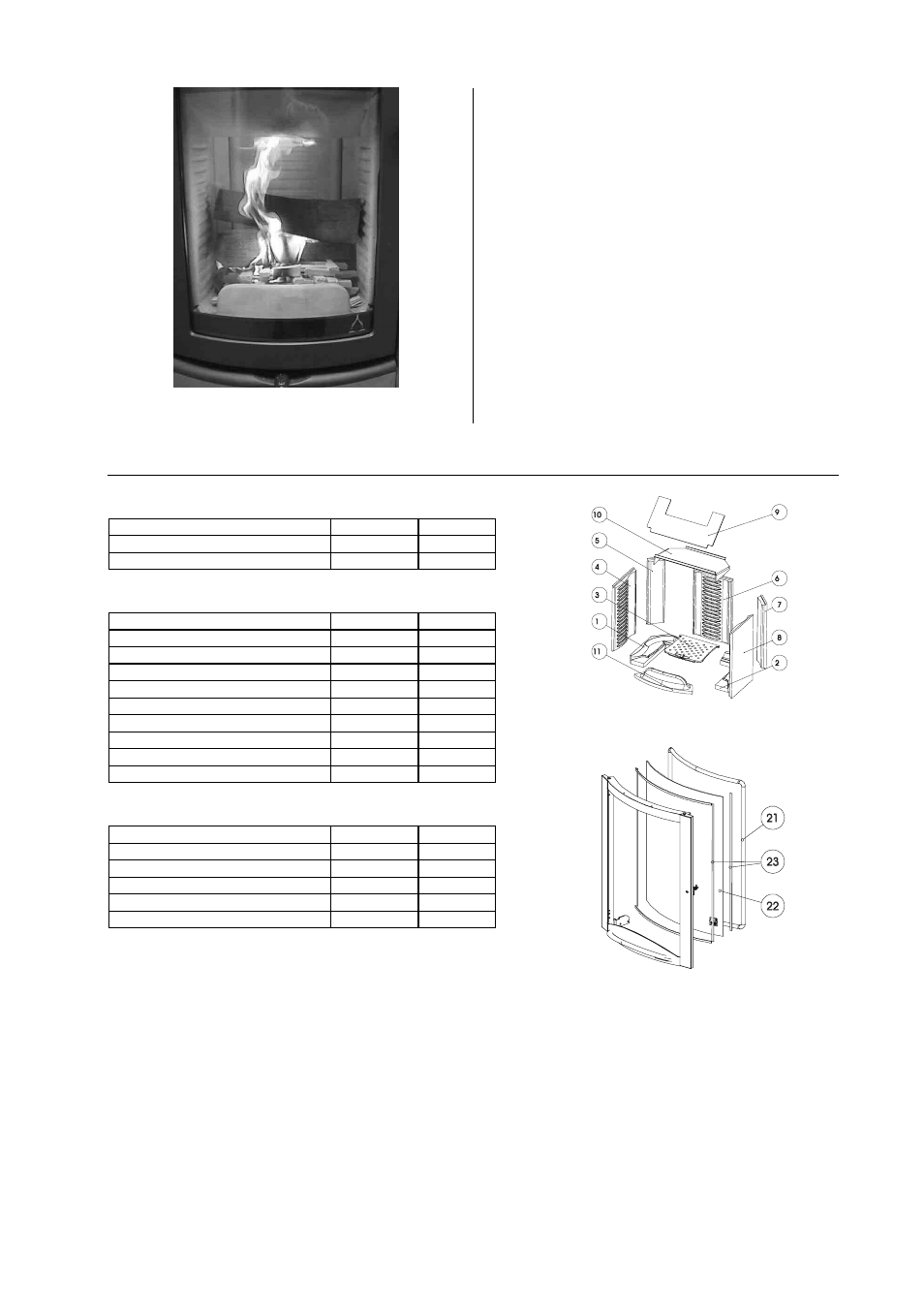 The most important spares—overview, Gaskets, Keramott | Other parts, Accessories, Maintenance, Important | Austroflamm Irony L User Manual | Page 9 / 21