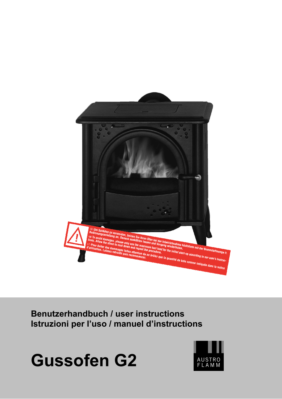 Austroflamm G2 User Manual | 16 pages