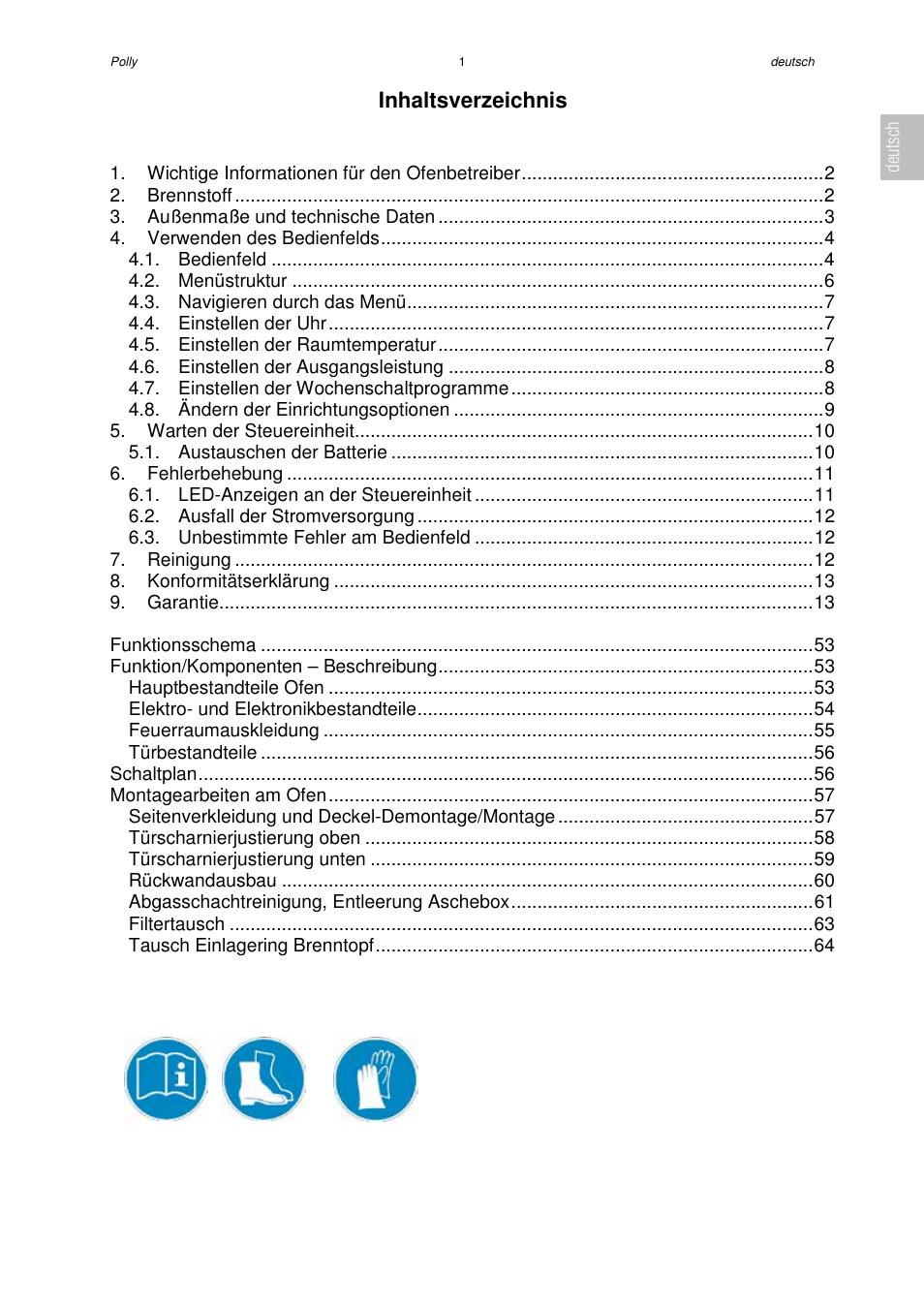 Austroflamm Polly User Manual | Page 3 / 68