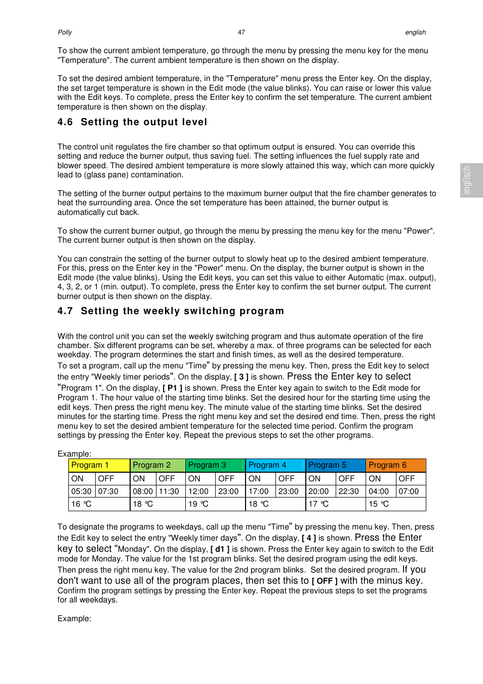 Austroflamm Polly User Manual | Page 49 / 68