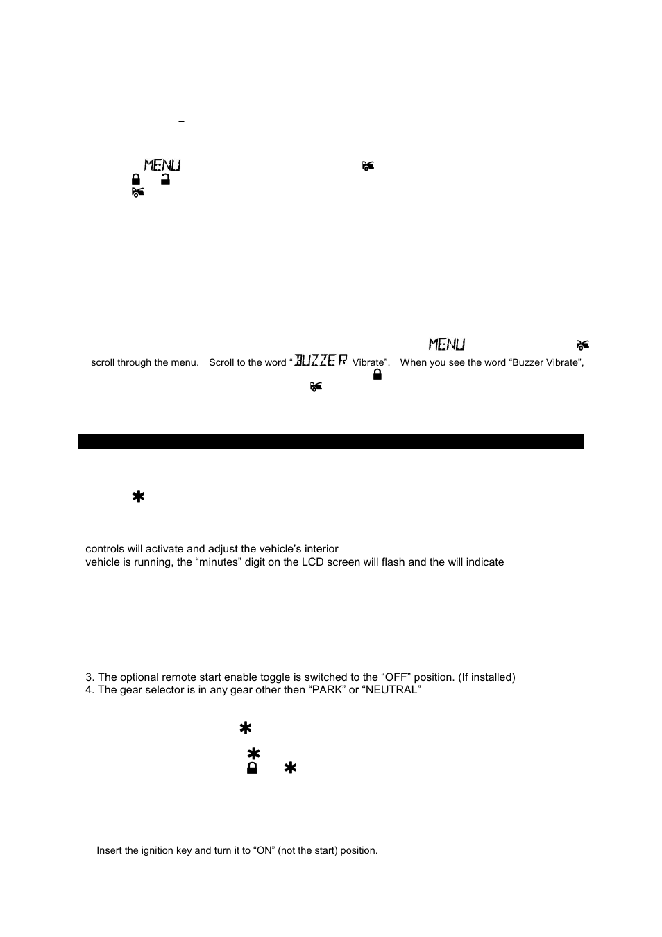 X. clear the flash icon and melody sound, Y. stop the trigger melody sound, Z. vibration / melody mode | AutoPage C3-RS915LCD User Manual | Page 10 / 20