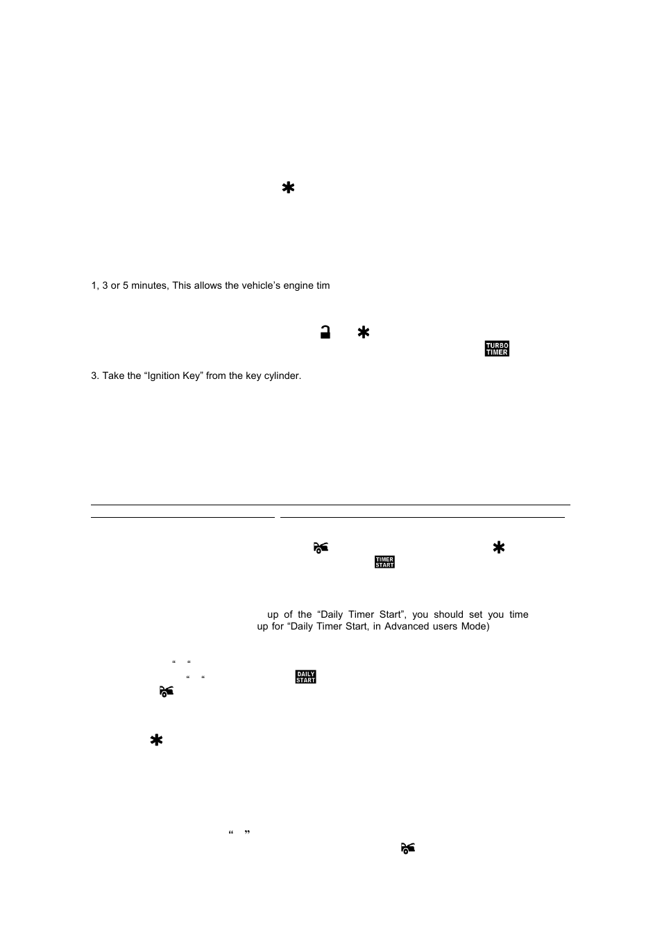 C. temporary stop feature, D. turbo charge mode, E. timer start | Daily timer start, F. temperature check | AutoPage C3-RS915LCD User Manual | Page 11 / 20
