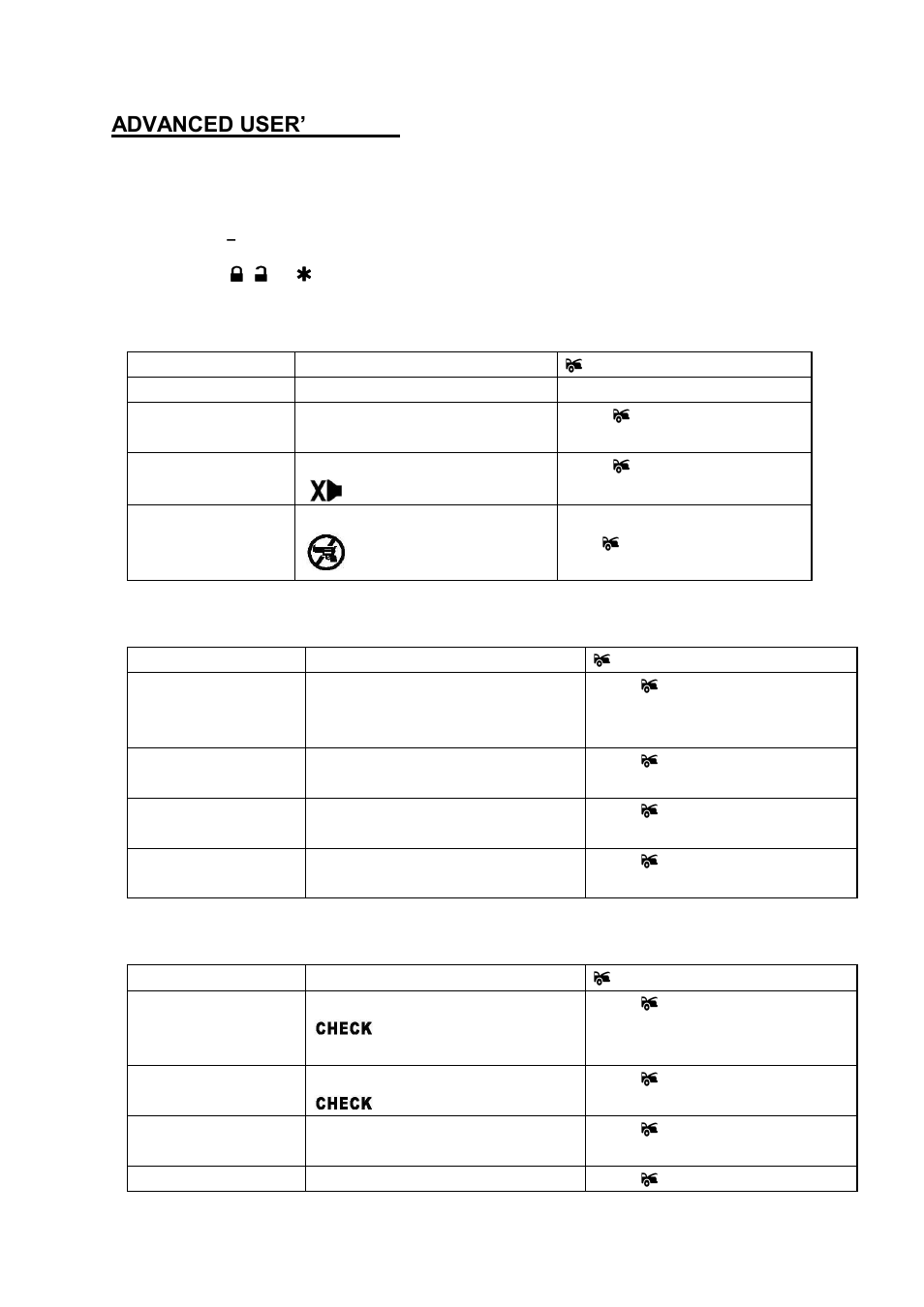 Advanced user’s mode | AutoPage C3-RS915LCD User Manual | Page 13 / 20