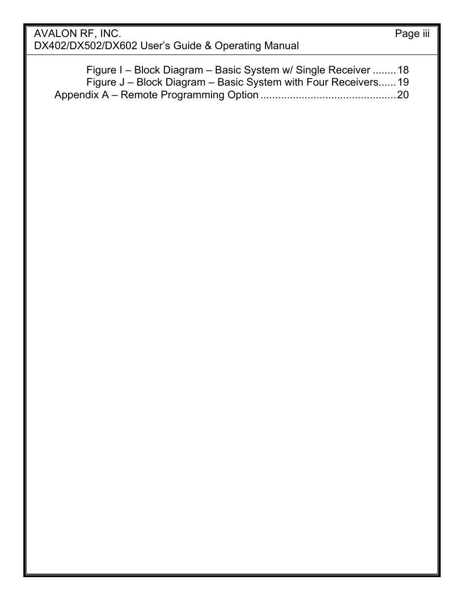 AValon RF DX-02 Series User Manual | Page 3 / 23