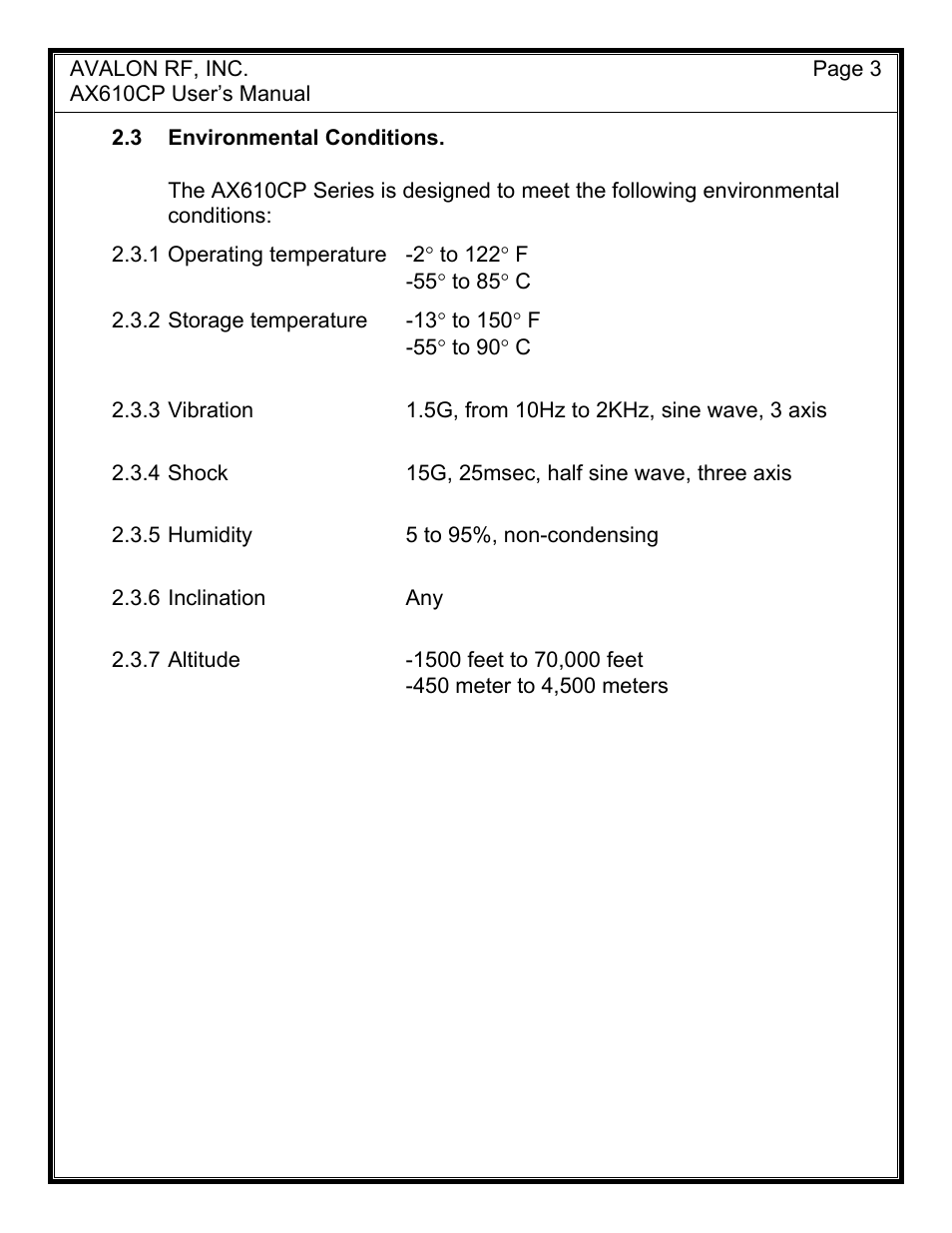 AValon RF AX610CP User Manual | Page 4 / 5