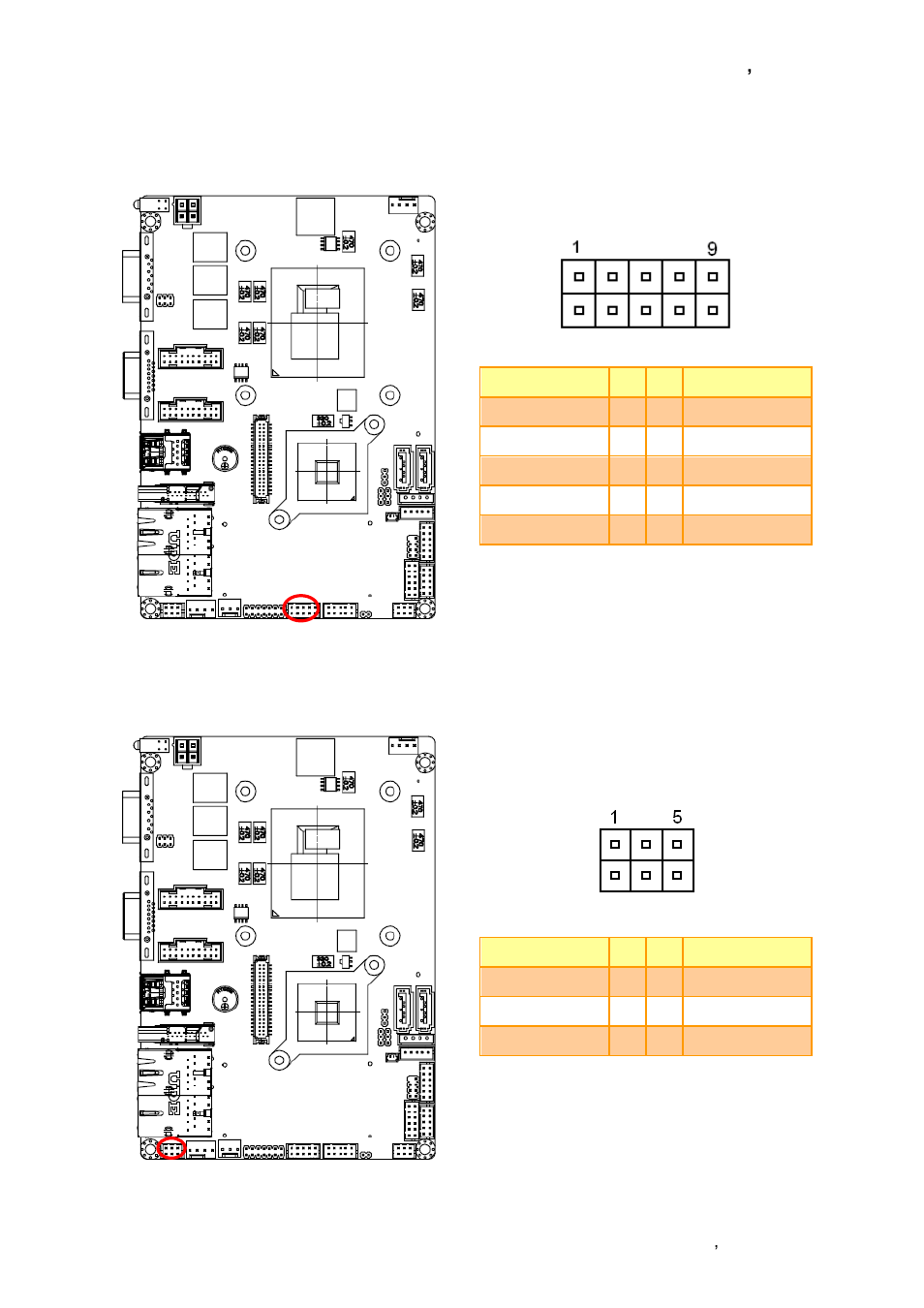 On-board box header for usb2.0 (jusb7/8), Ps/2 keyboard & mouse connector (jkb/ ms1) | Avalue ECM-QM87 User Manual | Page 33 / 74