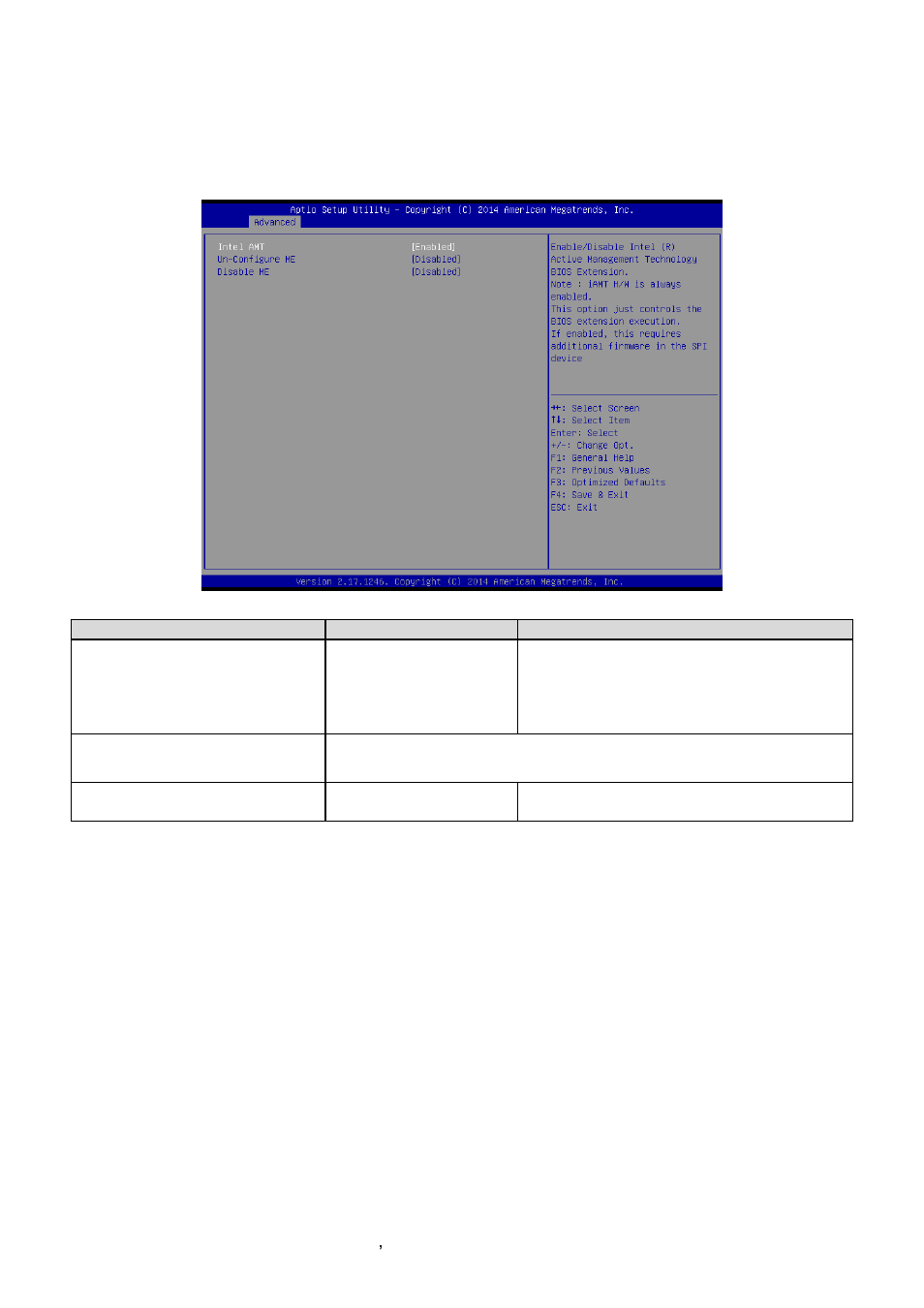 Amt configuration | Avalue ECM-QM87 User Manual | Page 48 / 74