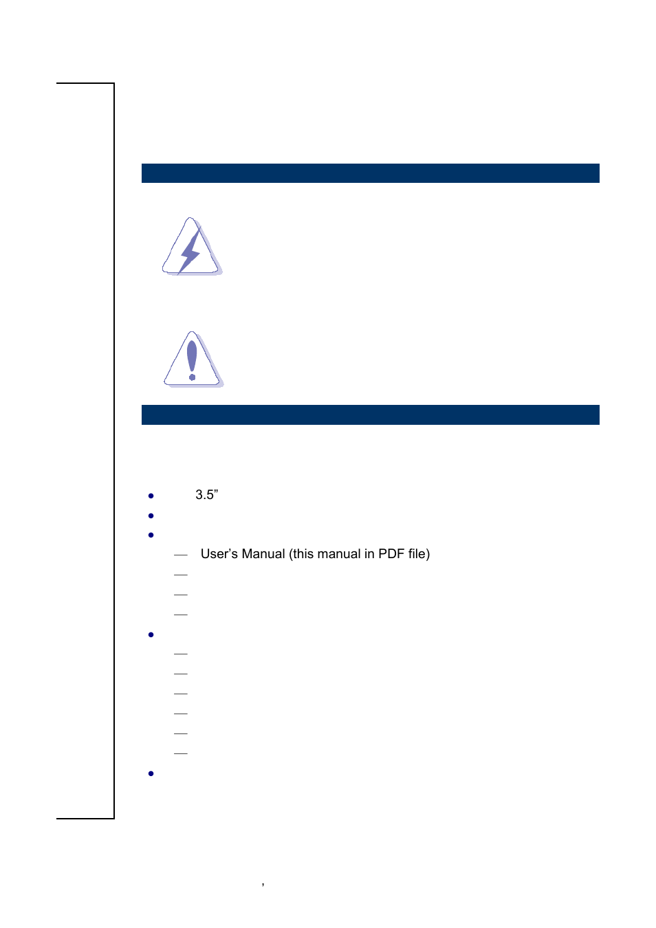 Getting started, Safety precautions, Packing list | Avalue ECM-QM87 User Manual | Page 8 / 74