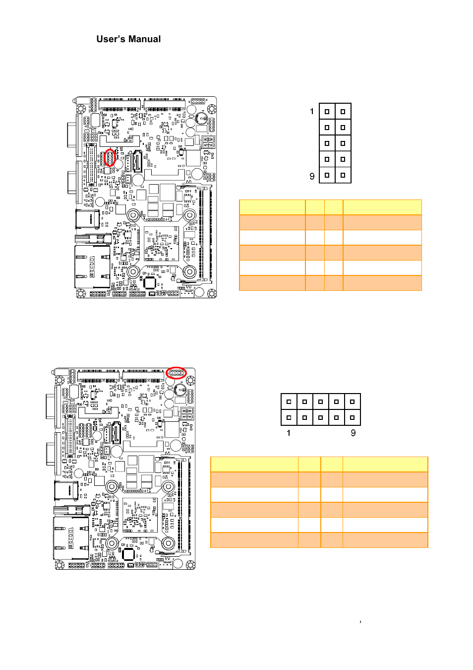 On-board header for usb2.0 (jusb34), On-board header for usb2.0 (jusb56) | Avalue ECM-BYT2 User Manual | Page 25 / 71