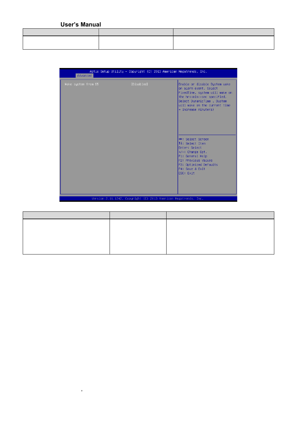 S5 rtc wake settings | Avalue ECM-BYT2 User Manual | Page 42 / 71