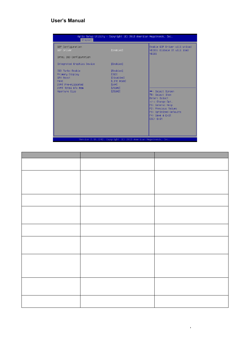Intel igd configuration | Avalue ECM-BYT2 User Manual | Page 51 / 71