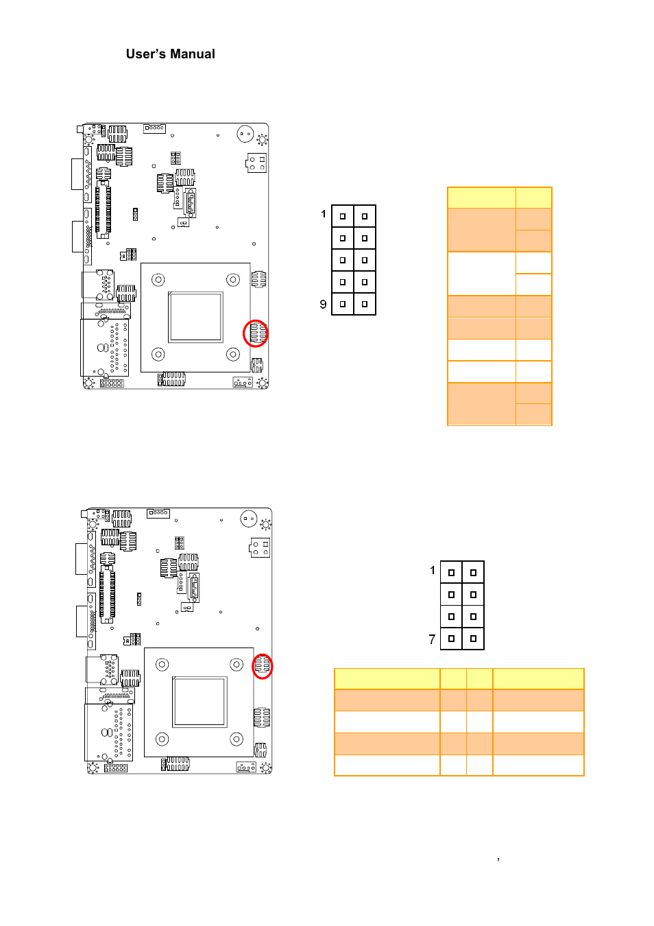 Miscellaneous setting connector (jfp1), Bios spi connector (bios_spi1) | Avalue ECM-BYT User Manual | Page 31 / 73