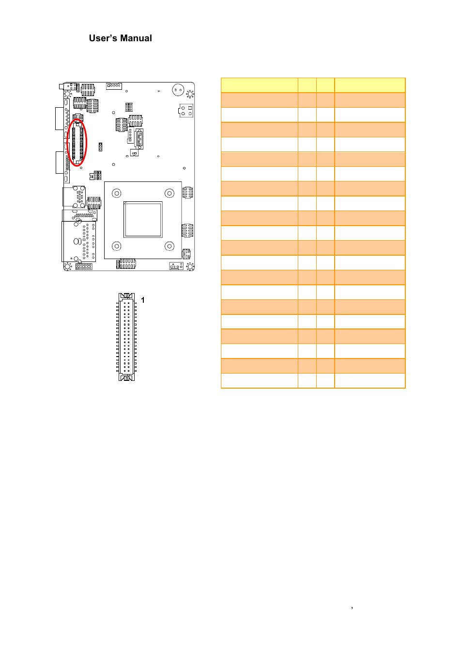 Lvds connector (jlvds1) | Avalue ECM-BYT User Manual | Page 33 / 73