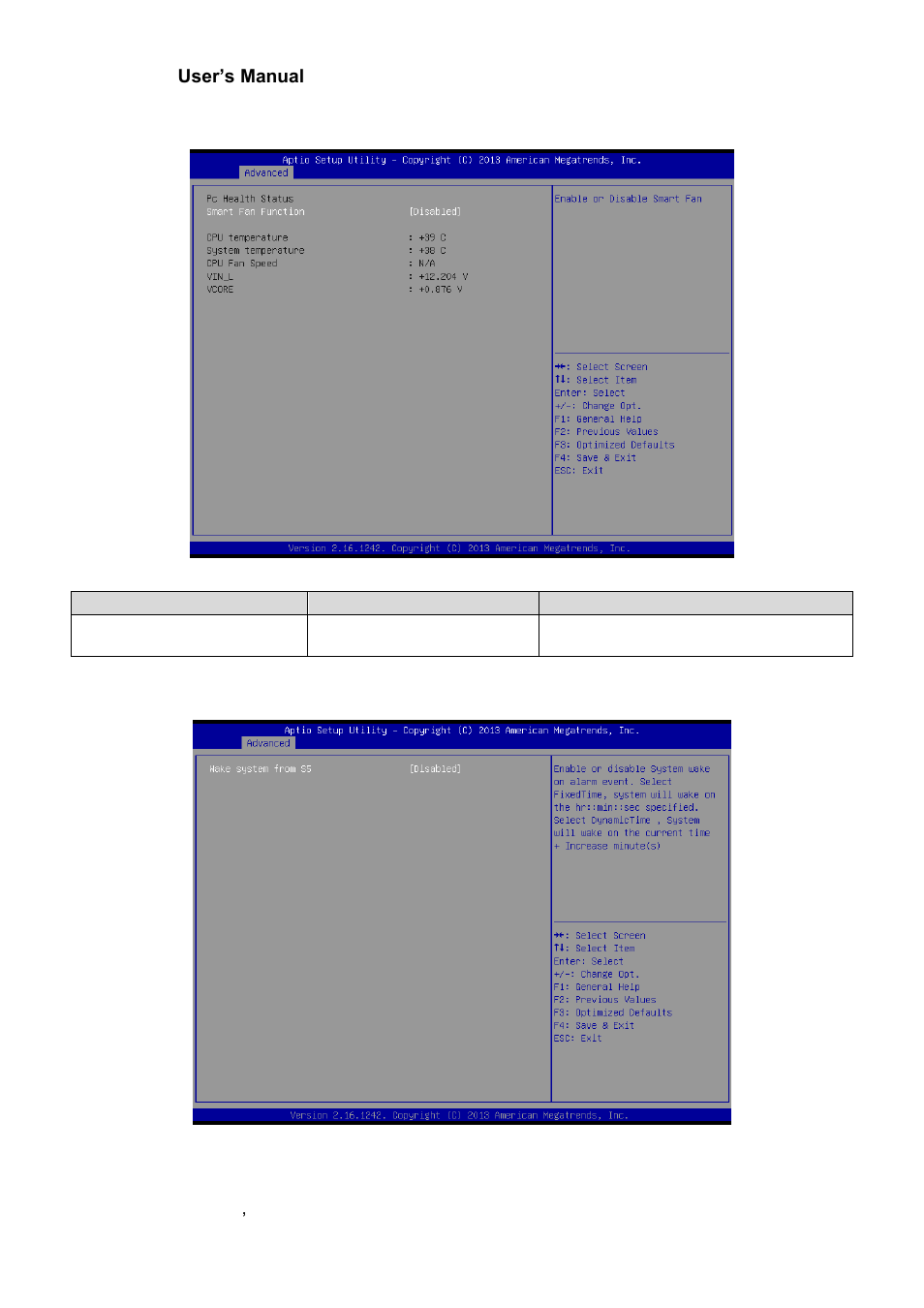 H/w monitor, S5 rtc wake settings | Avalue ECM-BYT User Manual | Page 46 / 73