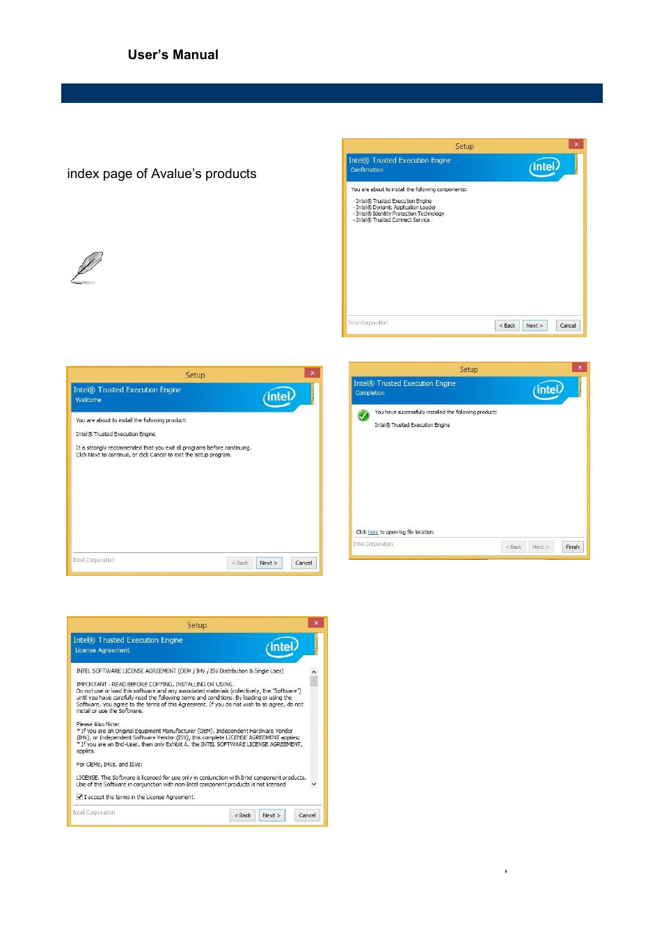 Install txe driver | Avalue ECM-BYT User Manual | Page 67 / 73