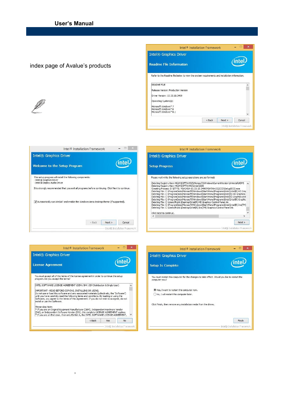 Install vga driver | Avalue ECM-BYT User Manual | Page 68 / 73