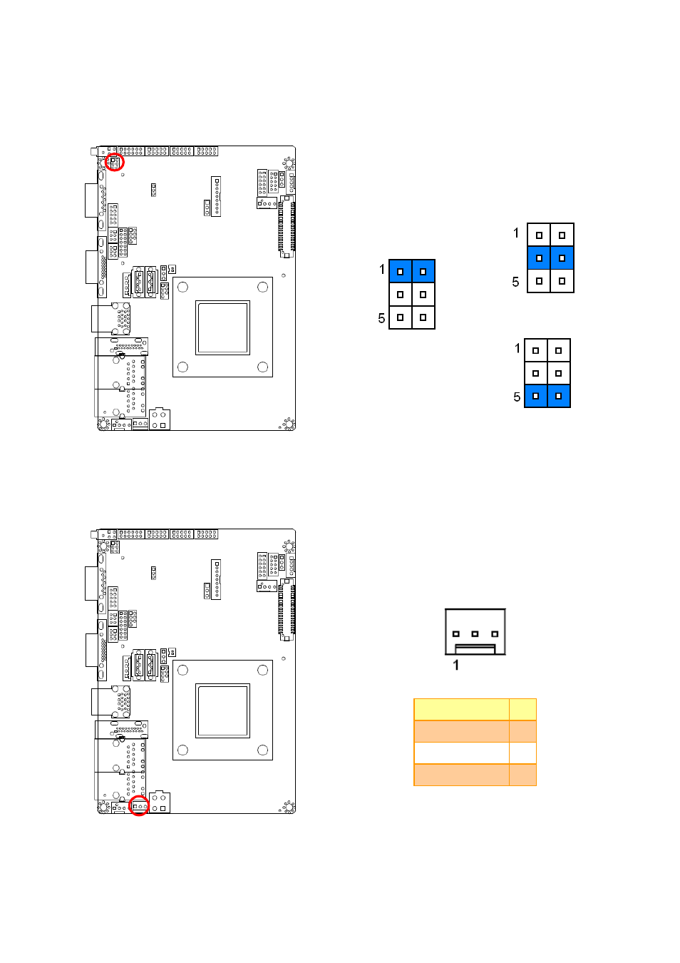 Com 1 pin 9 signal select (jri1), 5vsb connector in atx (pwr_sb1) | Avalue ECM-KA User Manual | Page 13 / 24