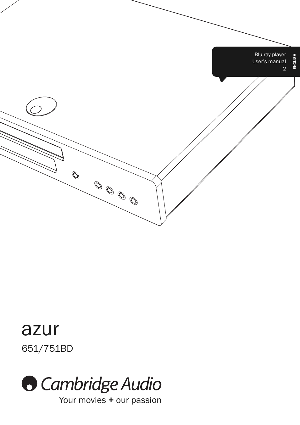 Cambridge Audio AZUR 751BD User Manual | 40 pages