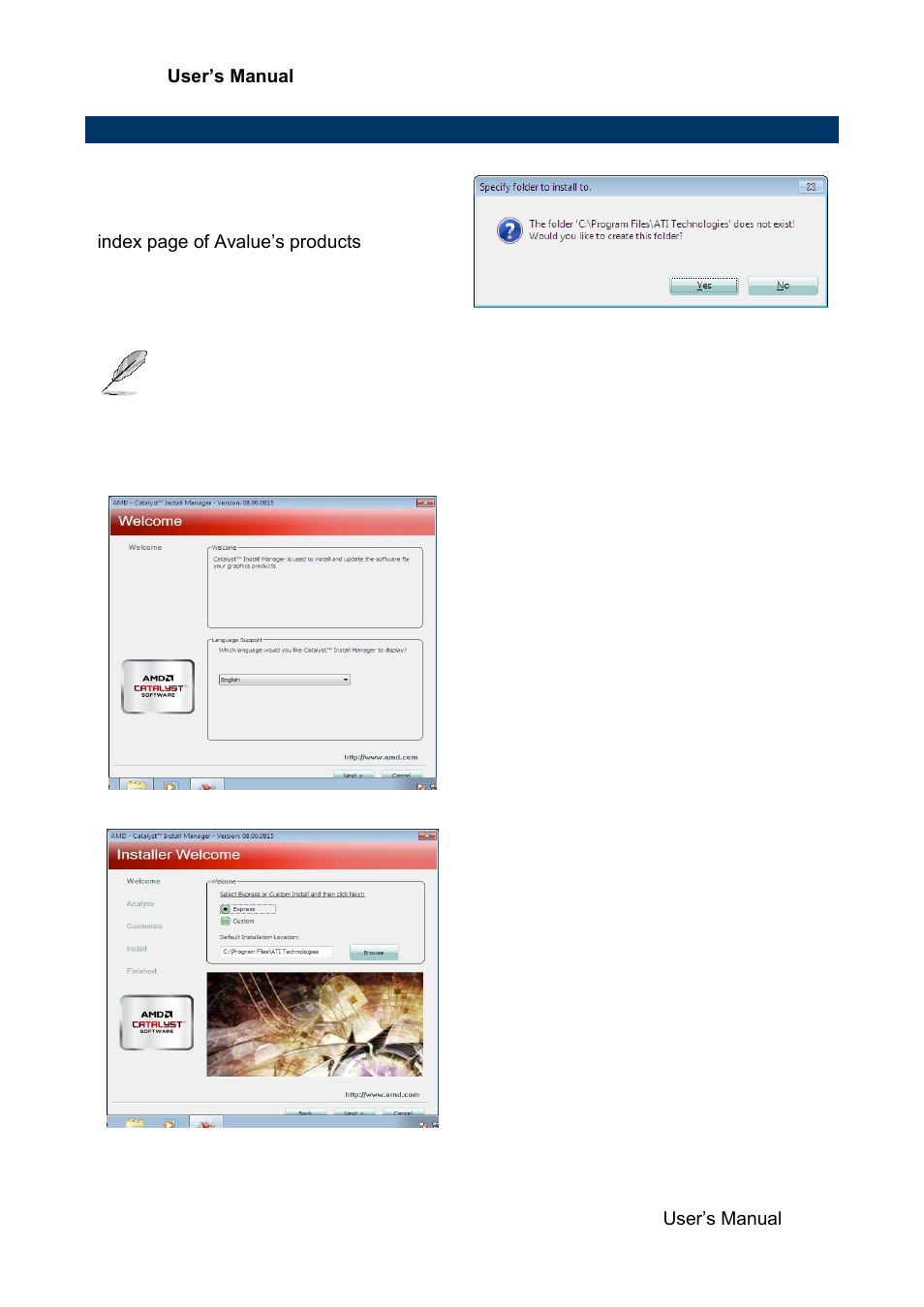 Install vga/chipset driver | Avalue ECM-KA User Manual | Page 67 / 72