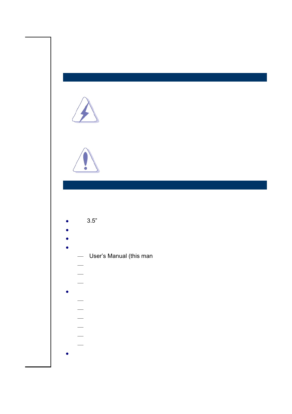 Getting started | Avalue ECM-QM77 User Manual | Page 2 / 24