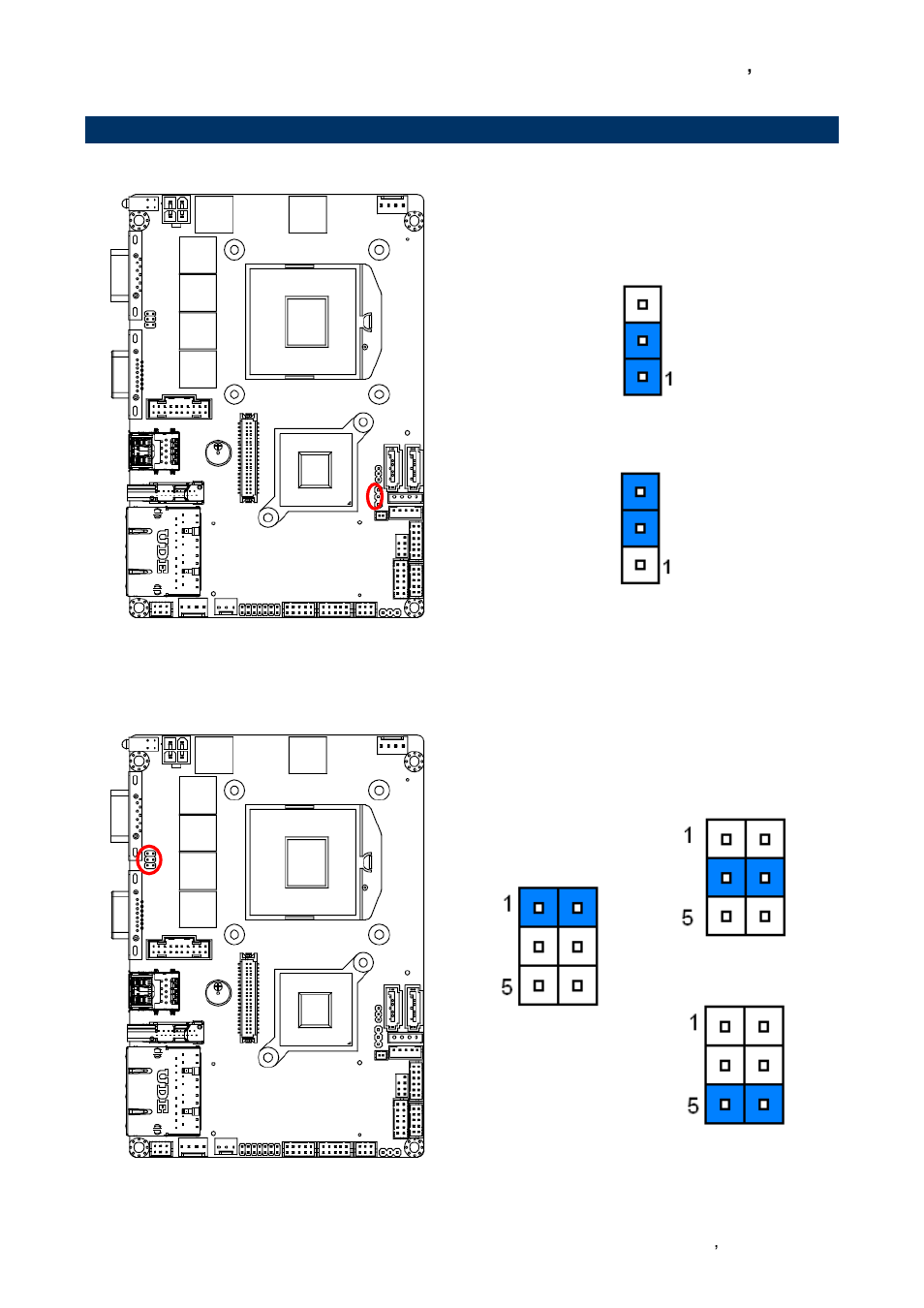 Setting jumpers & connectors, Clear cmos (jbat1), Com 1 pin 9 signal select (jri1) | Avalue ECM-QM77 User Manual | Page 23 / 89