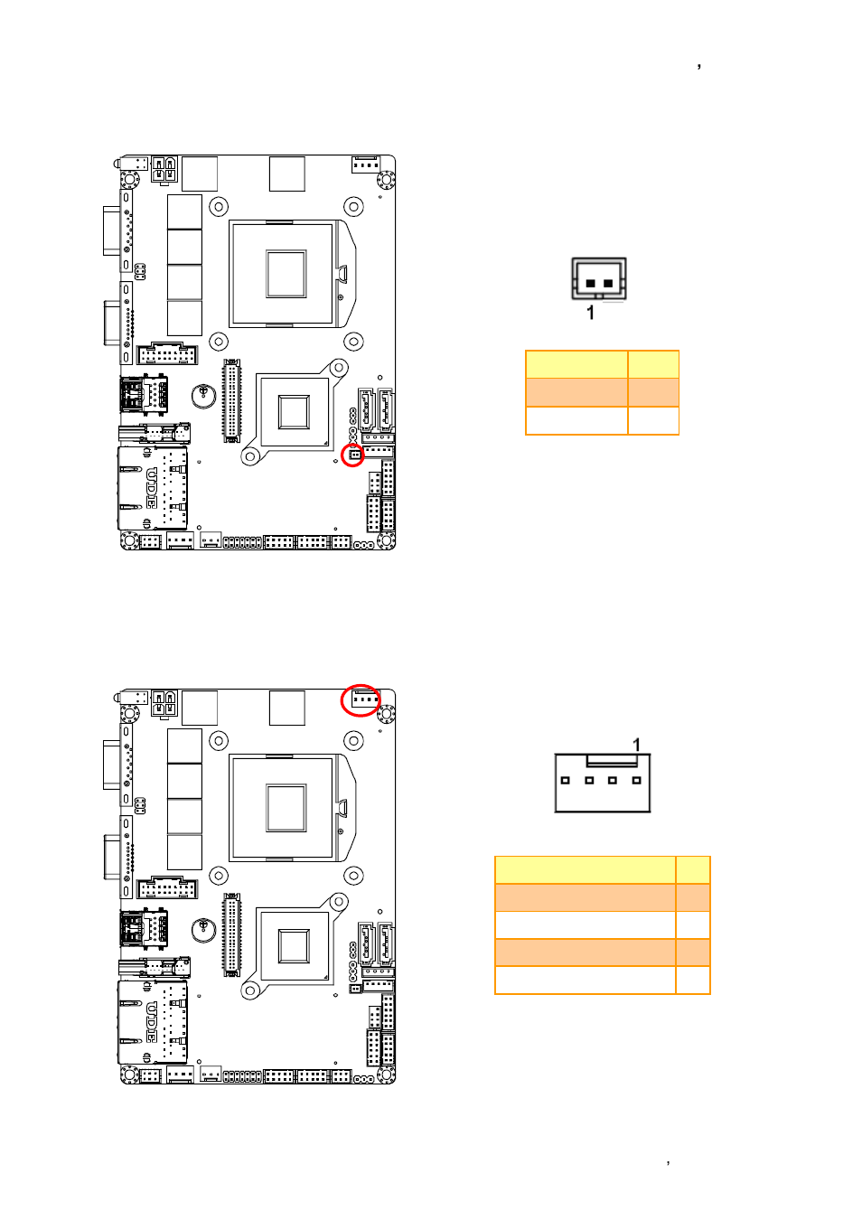 Battery connector (bat1), Cpu fan connector (cpu_fan1) | Avalue ECM-QM77 User Manual | Page 25 / 89