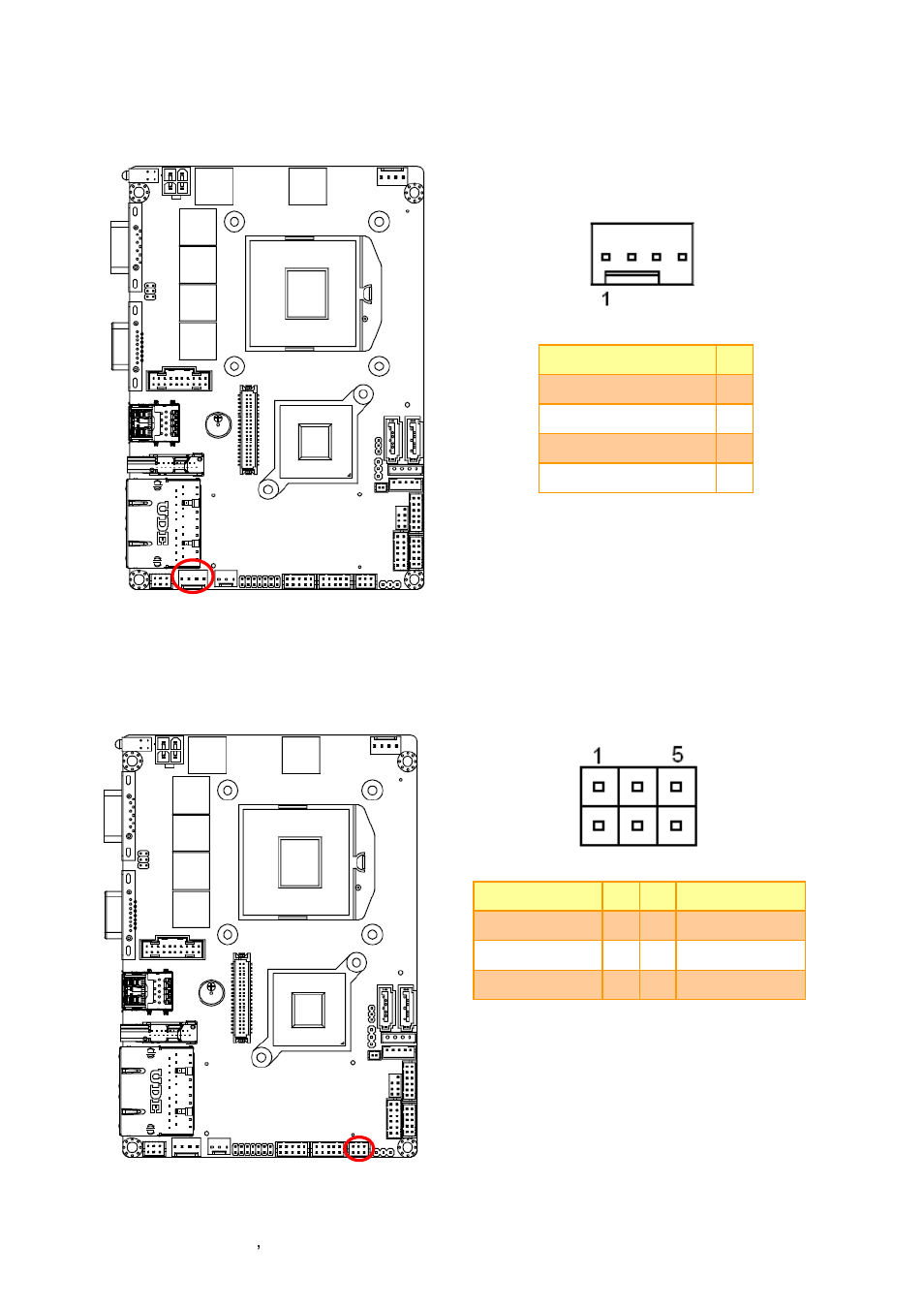 System fan connector (sys_fan1), 8 com 1 rs-422-485 mode (j422/1) | Avalue ECM-QM77 User Manual | Page 26 / 89