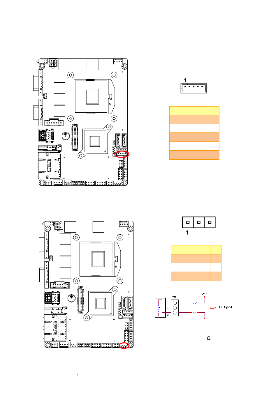 Lcd inverter connector (jbkl1), Lcd backlight brightness adjustment (jvr1) | Avalue ECM-QM77 User Manual | Page 28 / 89