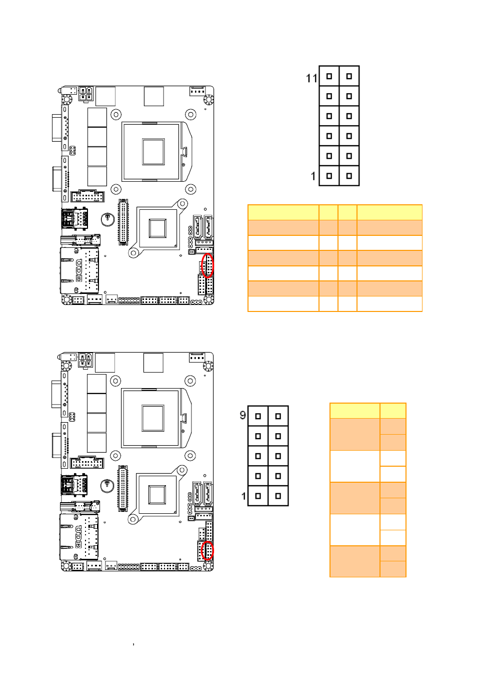 General purpose i/o connector (jdio1), Miscellaneous setting connector (jfp1) | Avalue ECM-QM77 User Manual | Page 30 / 89