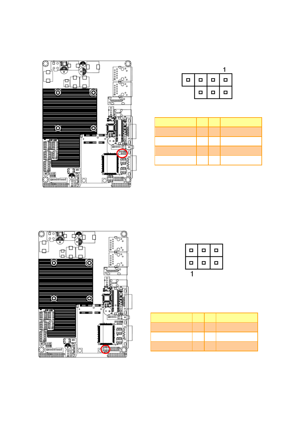 Keyboard & mouse connector (kb1), Serial port 2 in rs-422-485 mode (rs1) | Avalue ECM-CDV User Manual | Page 18 / 20