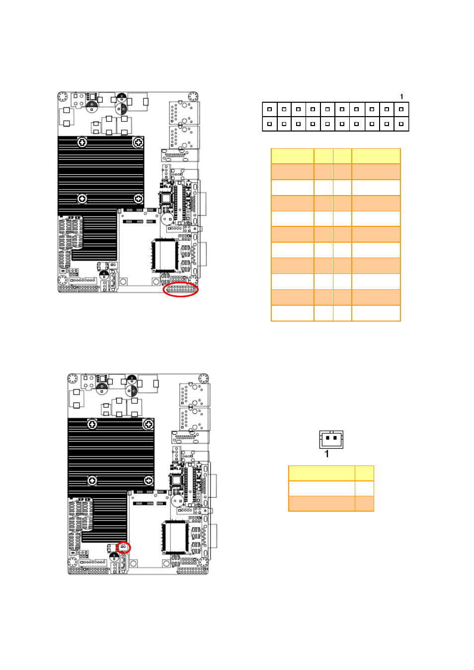 General purpose i/o connector (dio1), Sata power connector (spwr1) | Avalue ECM-CDV User Manual | Page 19 / 20