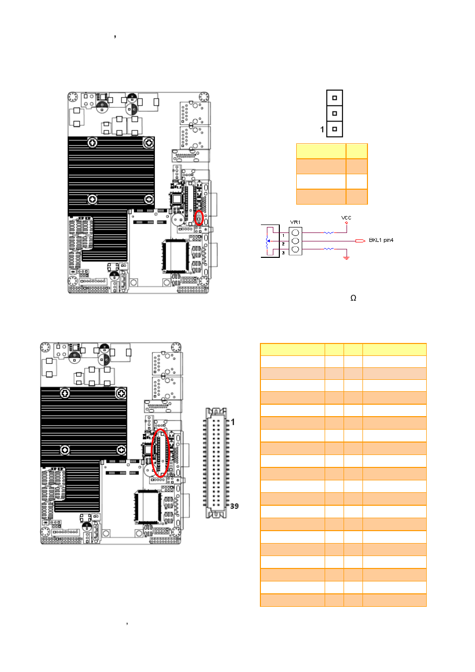 Lcd backlight brightness adjustment (vr1), Lvds connector (lvds1) | Avalue ECM-CDV User Manual | Page 26 / 70