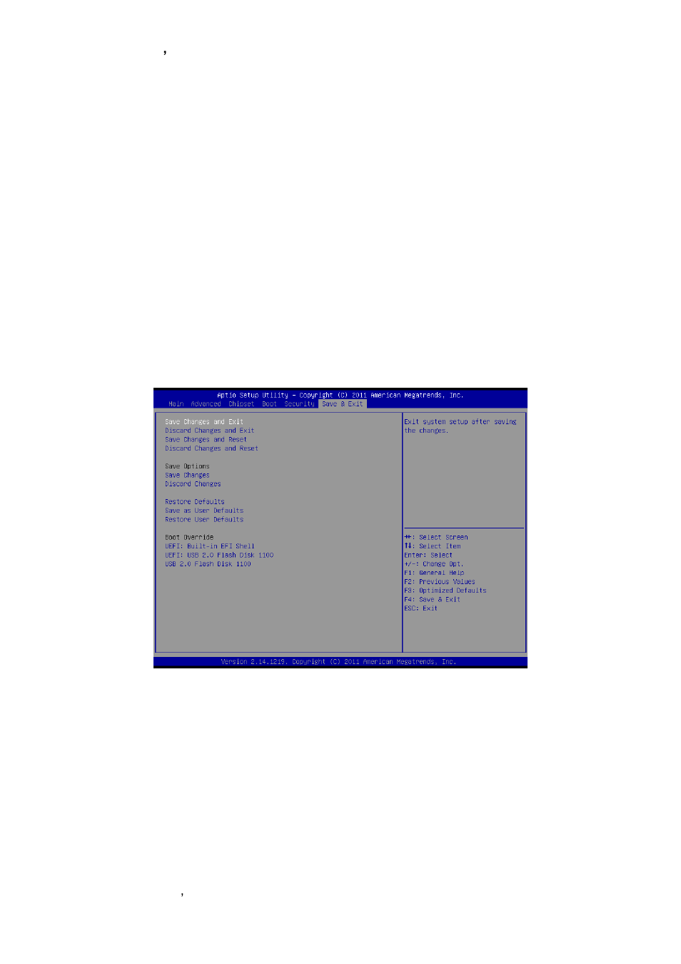 Administrator password, User password, Save & exit | Avalue ECM-CDV User Manual | Page 60 / 70