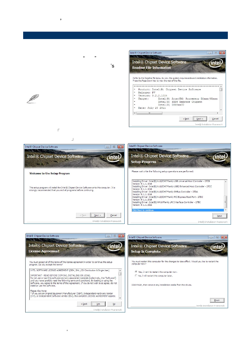Install chipset & vga driver (cedarview) | Avalue ECM-CDV User Manual | Page 64 / 70