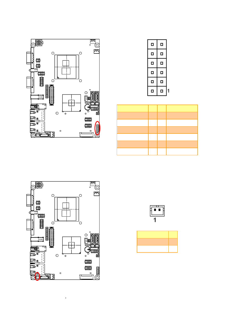 Audio connector (jaudio1), 12v power connector (jbkl1) | Avalue ECM-QM57 User Manual | Page 28 / 79