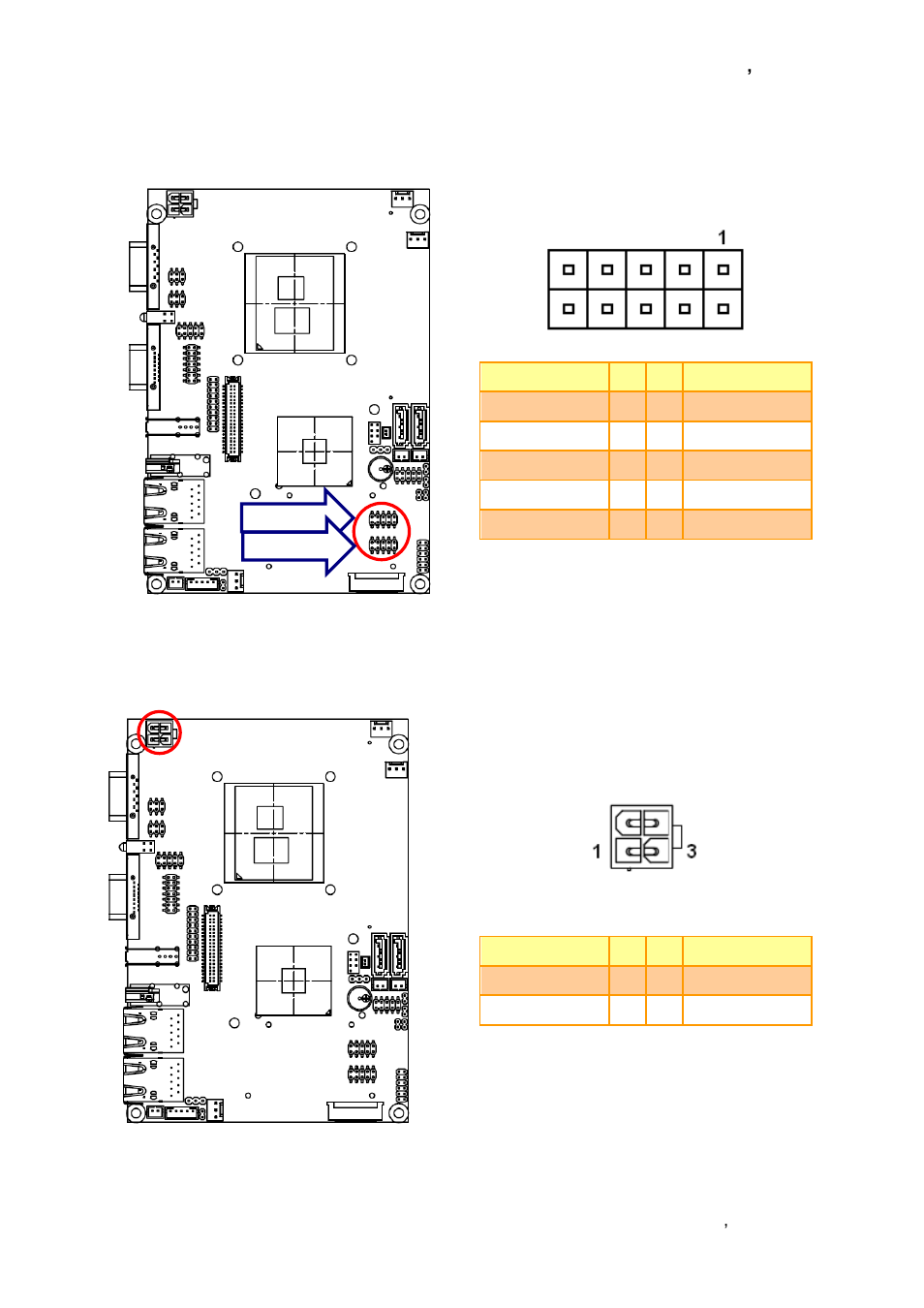 Usb connector 8 & 9/ 10 & 11 (jusb45/ jusb67), Power connector (pwrcon1) | Avalue ECM-QM57 User Manual | Page 35 / 79