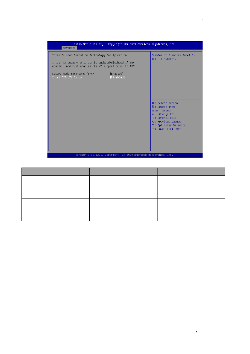 Intel txt (lt) configuration | Avalue ECM-QM57 User Manual | Page 51 / 79