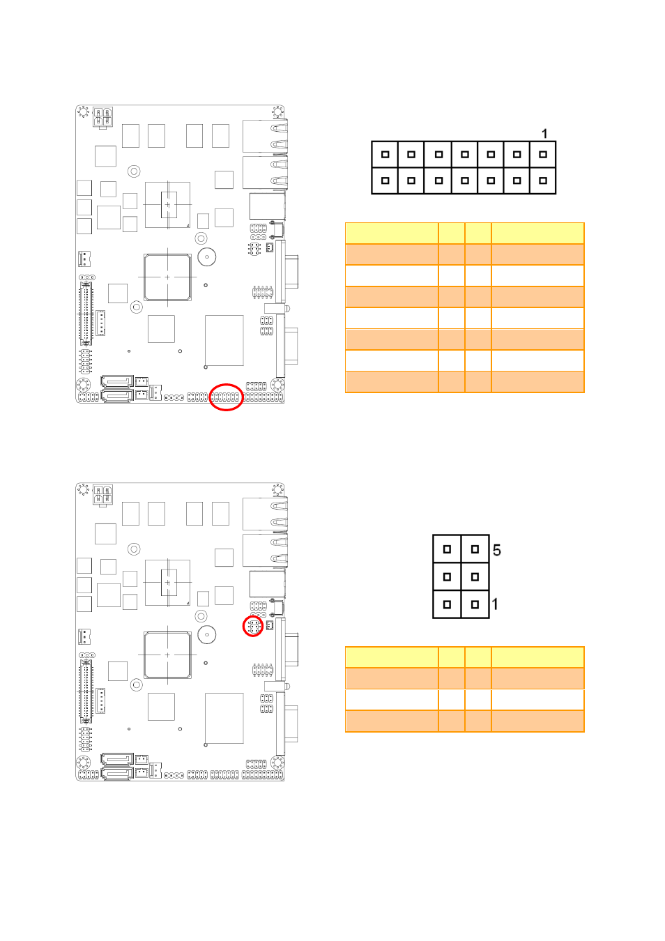Lpc connector (cn7), Spi connector (cn8) | Avalue ECM-QB User Manual | Page 15 / 20