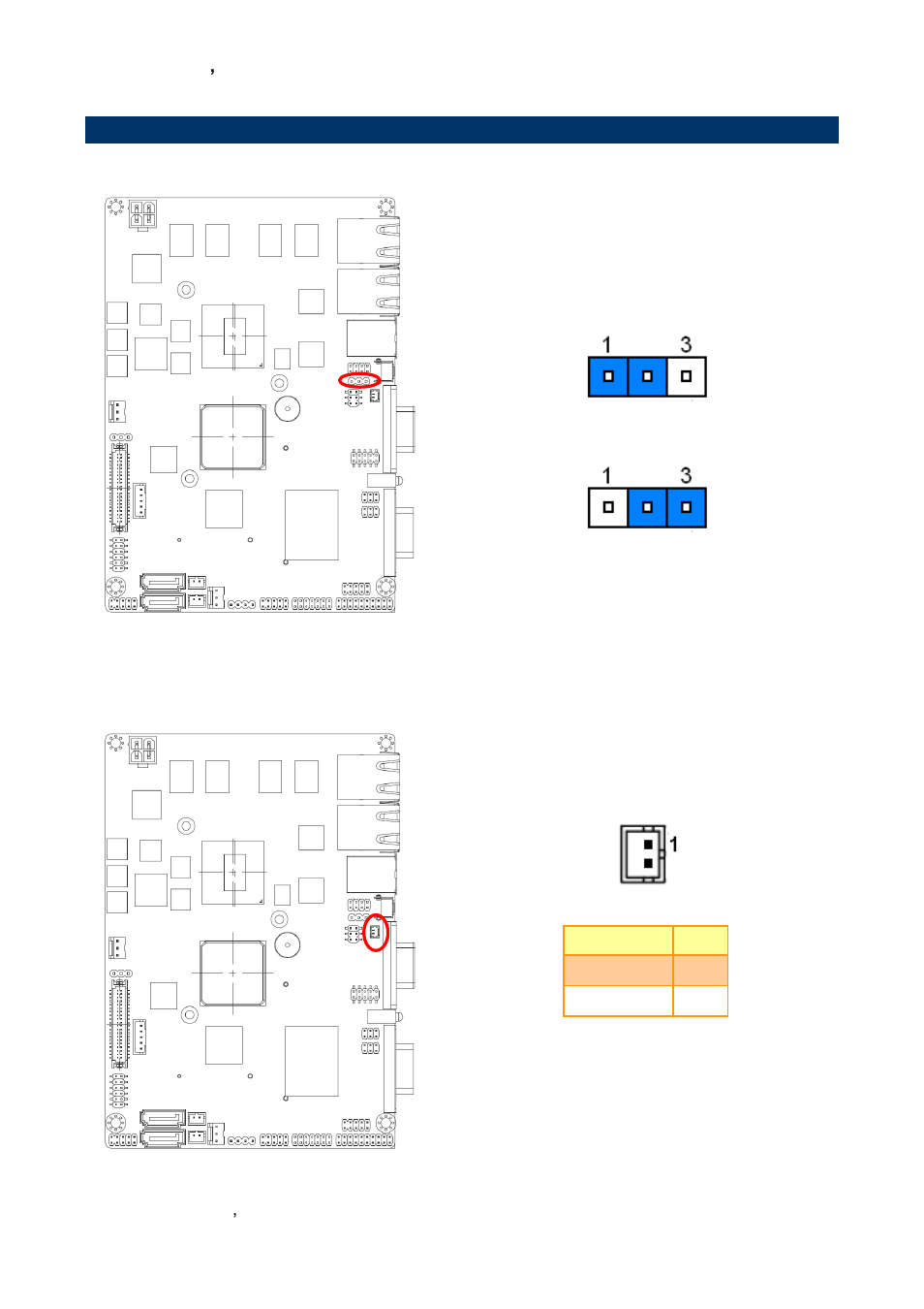 Setting jumpers & connectors, Clear cmos (cmos1), Battery connector (bat) | 4 setting jumpers & connectors | Avalue ECM-QB User Manual | Page 20 / 67