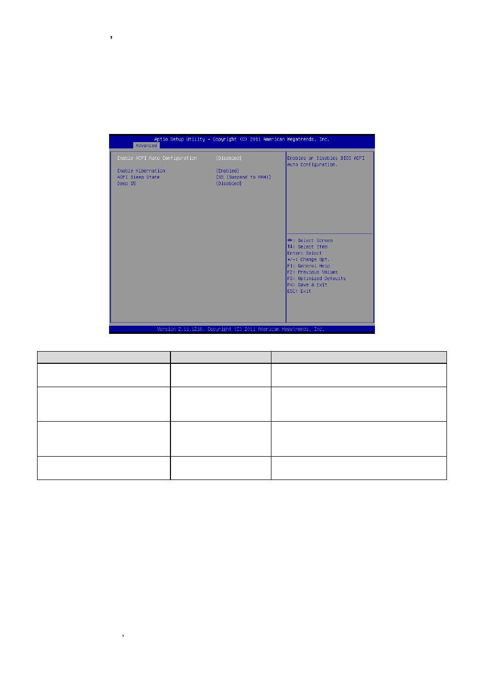 Acpi settings | Avalue ECM-QB User Manual | Page 40 / 67