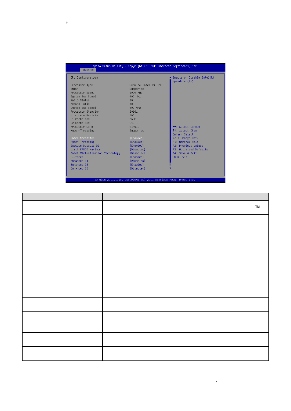 Cpu configuration | Avalue ECM-QB User Manual | Page 41 / 67